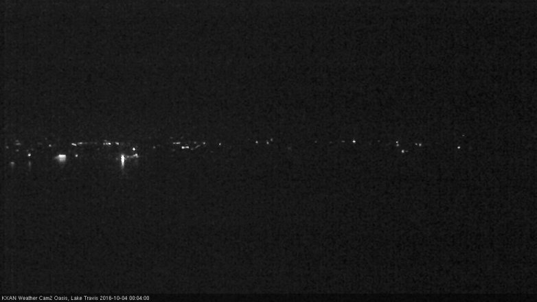 Lake Travis webcam, October 3, 2016 11:35 PM CT