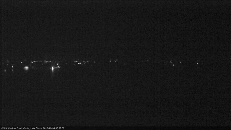 Lake Travis webcam, October 3, 2016 12:00 AM CT