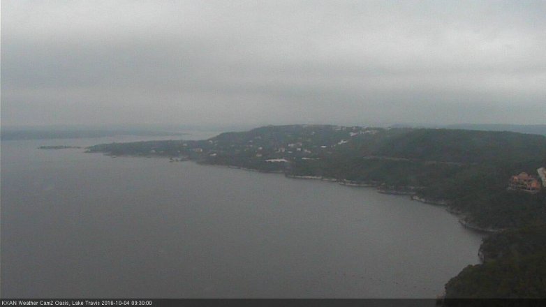 Lake Travis webcam, October 4, 2016 9:00 AM CT