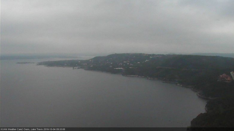 Lake Travis webcam, October 4, 2016 9:05 AM CT