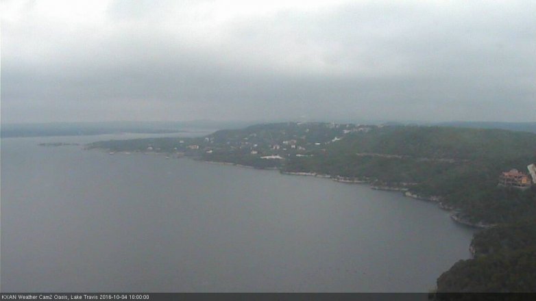 Lake Travis webcam, October 4, 2016 9:30 AM CT