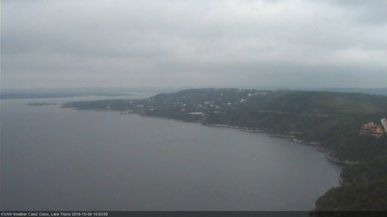 Lake Travis webcam, October 4, 2016 9:35 AM CT