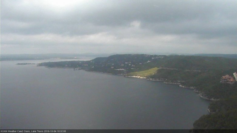 Lake Travis webcam, October 4, 2016 9:40 AM CT