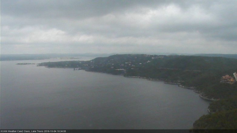 Lake Travis webcam, October 4, 2016 9:45 AM CT