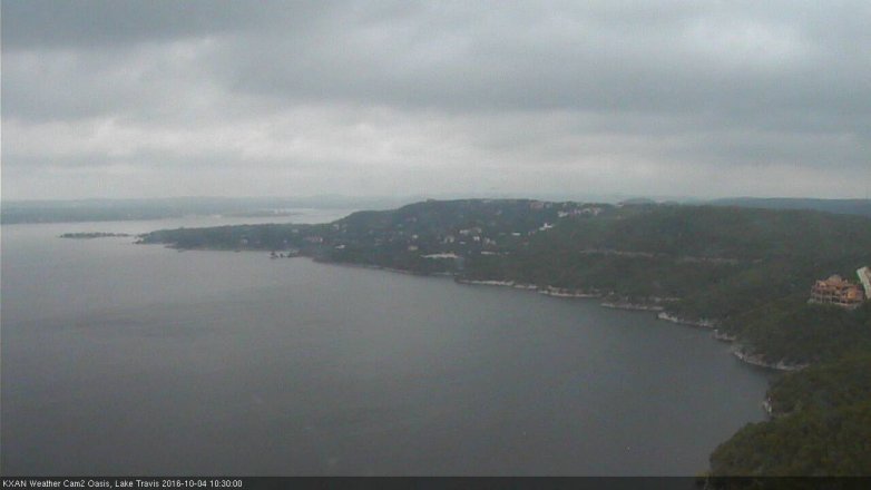 Lake Travis webcam, October 4, 2016 9:55 AM CT