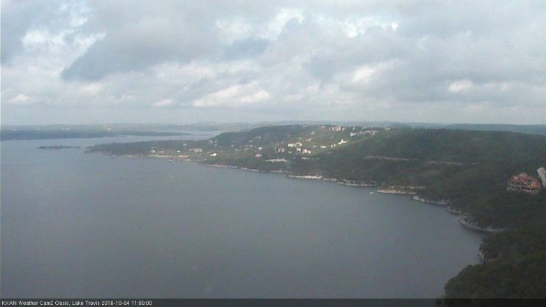 Lake Travis webcam, October 4, 2016 10:10 AM CT
