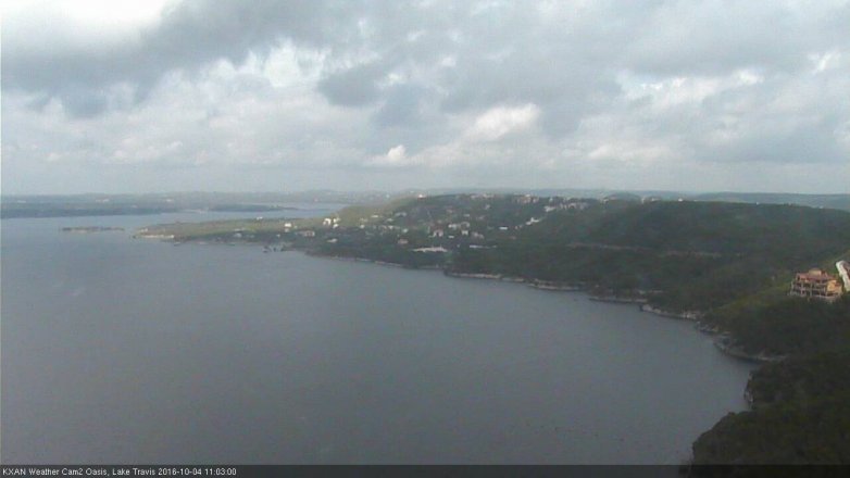 Lake Travis webcam, October 4, 2016 10:15 AM CT