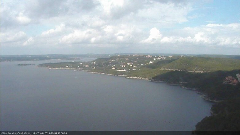 Lake Travis webcam, October 4, 2016 10:40 AM CT