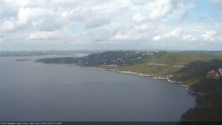 Lake Travis webcam, October 4, 2016 10:55 AM CT