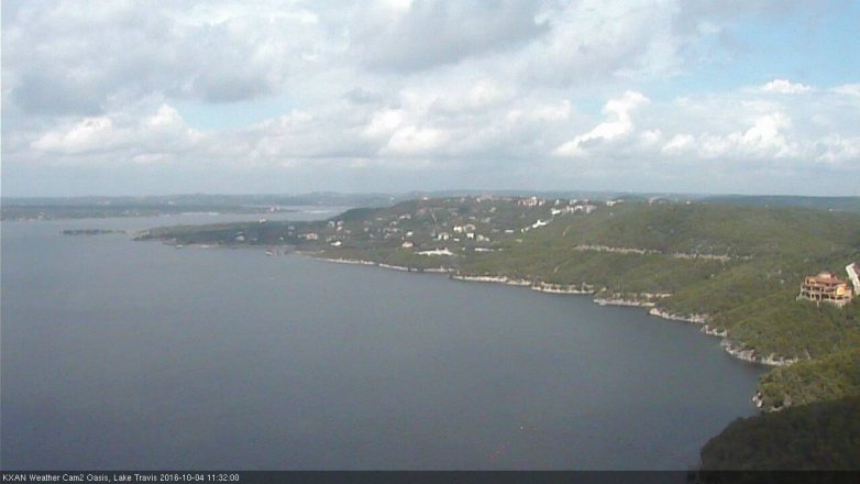 Lake Travis webcam, October 4, 2016 11:00 AM CT