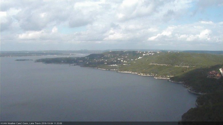 Lake Travis webcam, October 4, 2016 11:05 AM CT