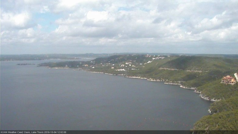 Lake Travis webcam, October 4, 2016 11:10 AM CT