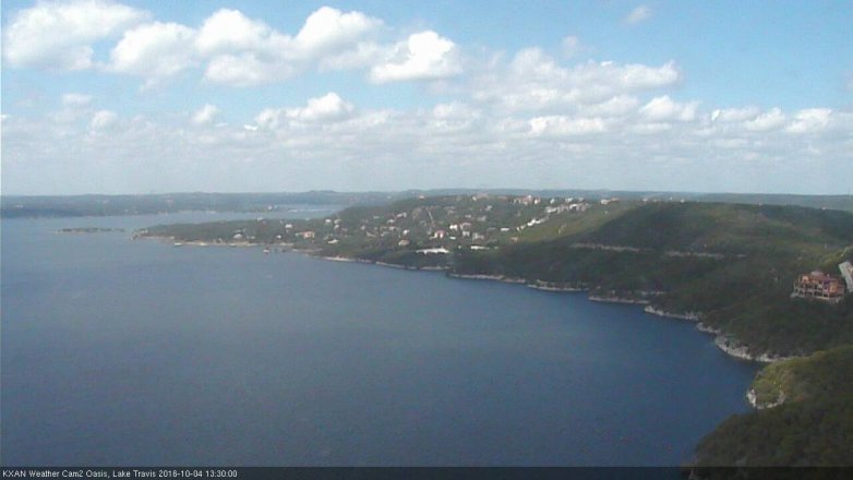 Lake Travis webcam, October 4, 2016 12:40 PM CT