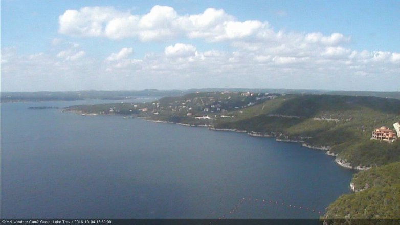Lake Travis webcam, October 4, 2016 1:00 PM CT