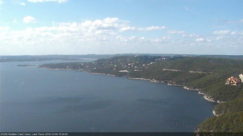 Lake Travis webcam, October 4, 2016 2:40 PM CT