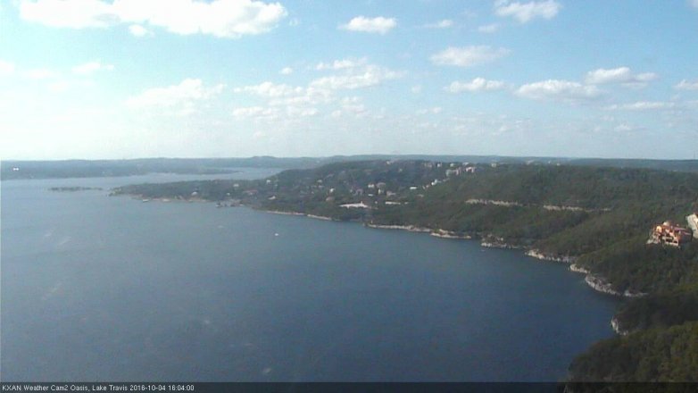 Lake Travis webcam, October 4, 2016 3:25 PM CT