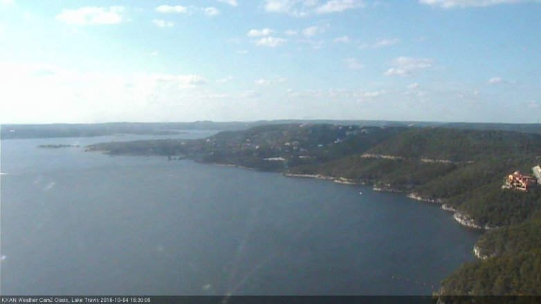 Lake Travis webcam, October 4, 2016 3:50 PM CT