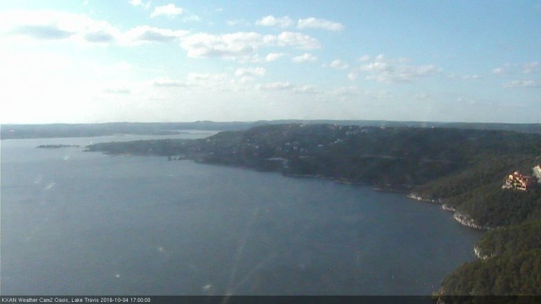 Lake Travis webcam, October 4, 2016 4:20 PM CT