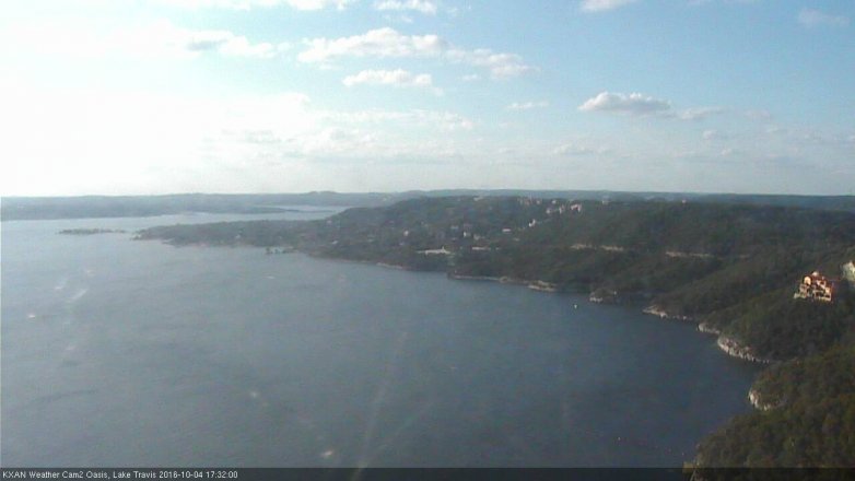 Lake Travis webcam, October 4, 2016 4:40 PM CT