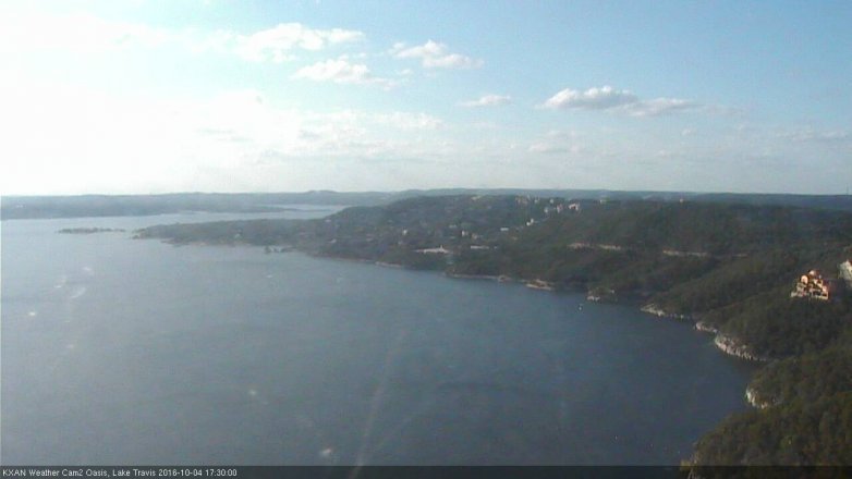 Lake Travis webcam, October 4, 2016 4:45 PM CT