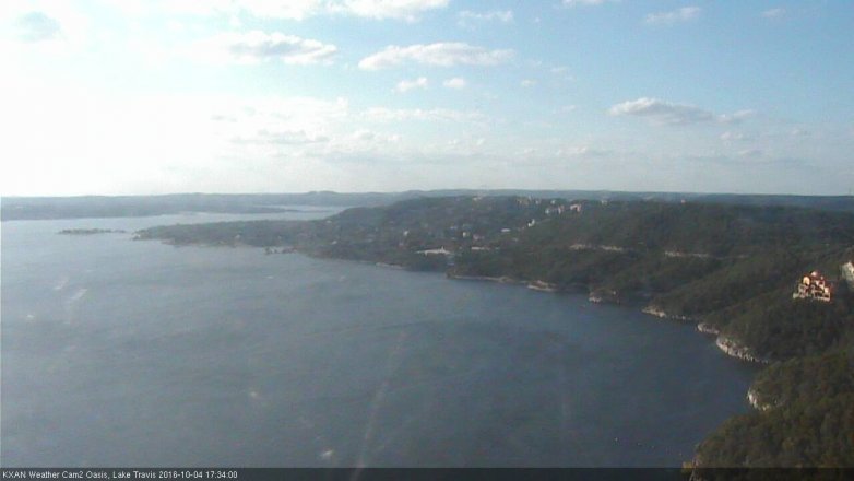 Lake Travis webcam, October 4, 2016 4:50 PM CT