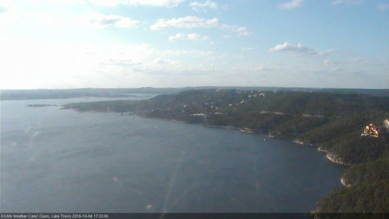 Lake Travis webcam, October 4, 2016 5:00 PM CT