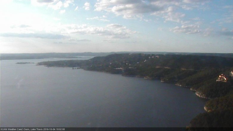 Lake Travis webcam, October 4, 2016 5:30 PM CT