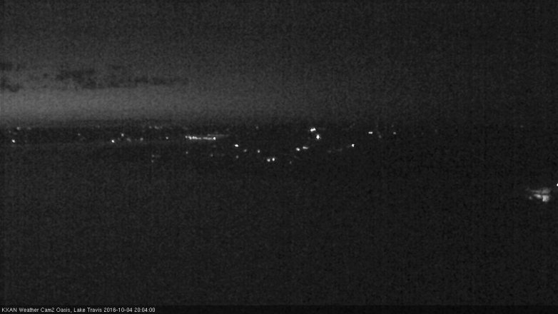 Lake Travis webcam, October 4, 2016 7:10 PM CT