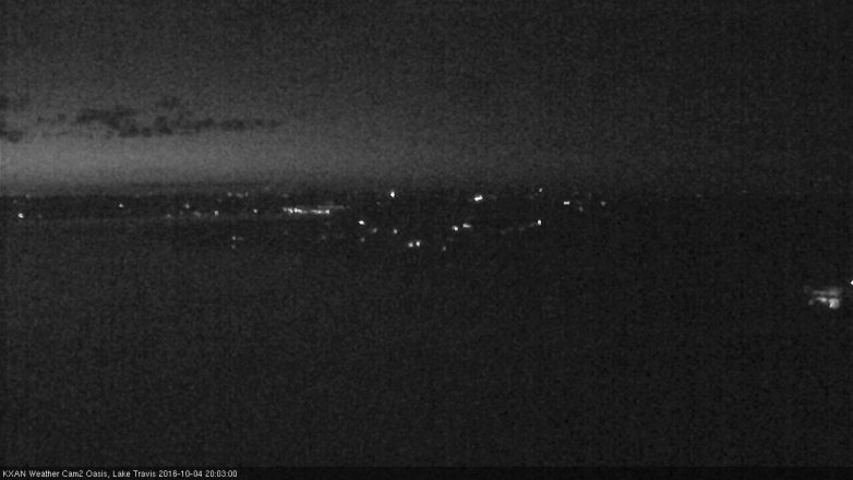 Lake Travis webcam, October 4, 2016 7:25 PM CT