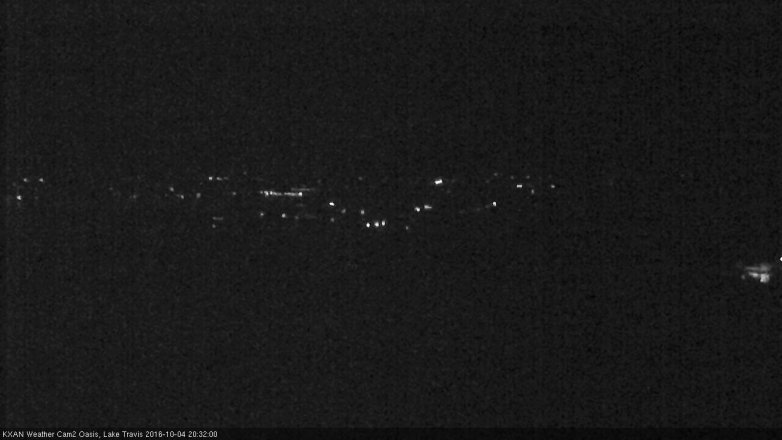Lake Travis webcam, October 4, 2016 7:50 PM CT