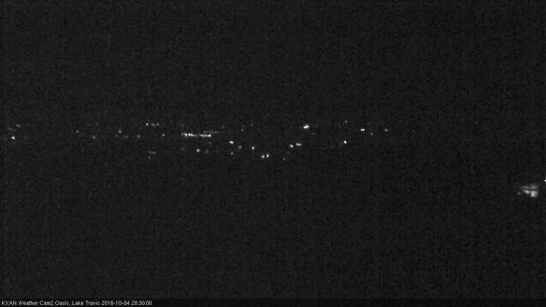 Lake Travis webcam, October 4, 2016 7:55 PM CT