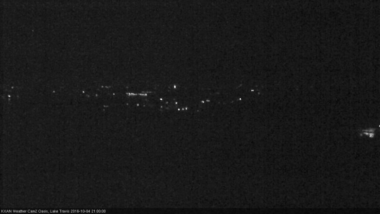 Lake Travis webcam, October 4, 2016 8:10 PM CT