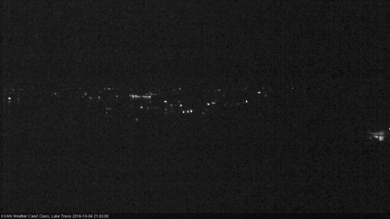 Lake Travis webcam, October 4, 2016 8:15 PM CT