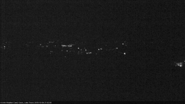 Lake Travis webcam, October 4, 2016 8:20 PM CT