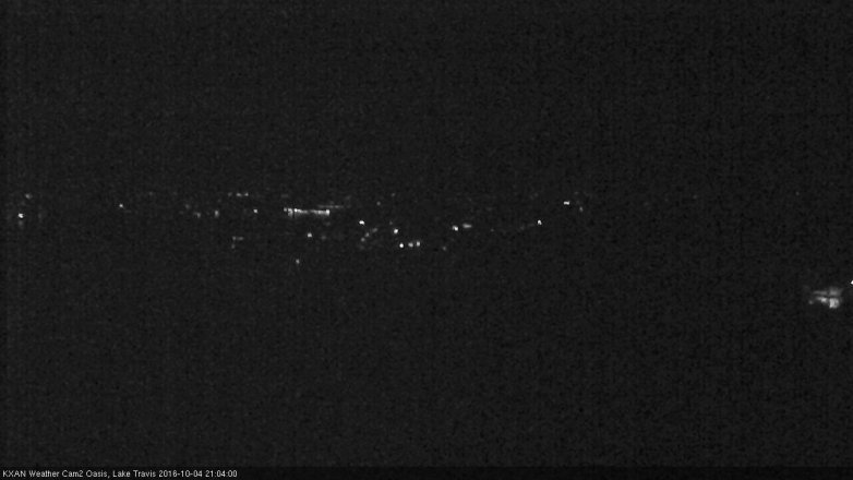 Lake Travis webcam, October 4, 2016 8:25 PM CT
