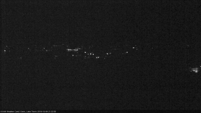 Lake Travis webcam, October 4, 2016 8:50 PM CT