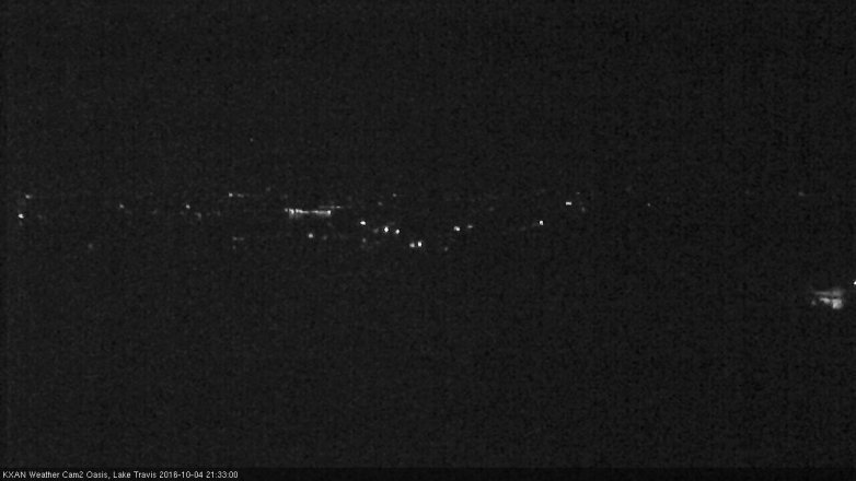 Lake Travis webcam, October 4, 2016 8:55 PM CT