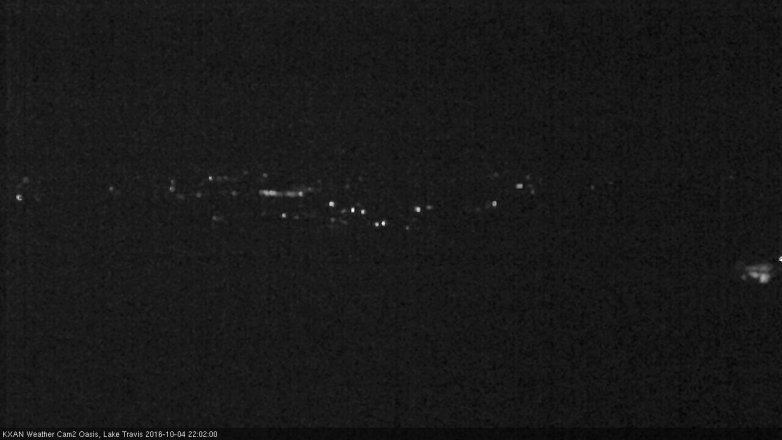 Lake Travis webcam, October 4, 2016 9:05 PM CT