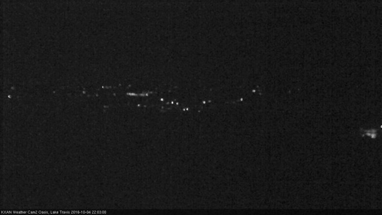 Lake Travis webcam, October 4, 2016 9:25 PM CT