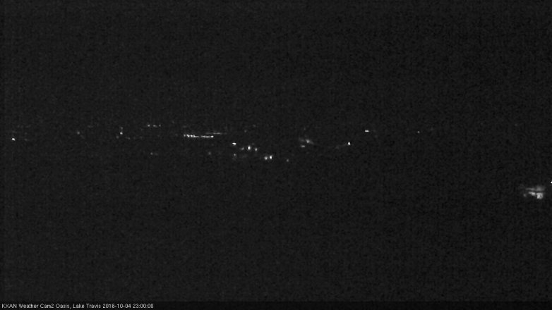 Lake Travis webcam, October 4, 2016 10:05 PM CT