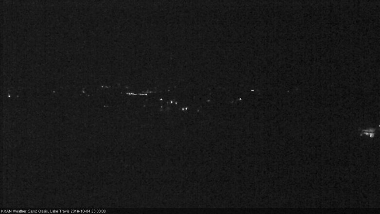 Lake Travis webcam, October 4, 2016 10:20 PM CT
