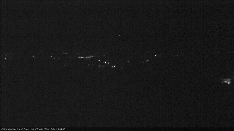 Lake Travis webcam, October 4, 2016 10:30 PM CT