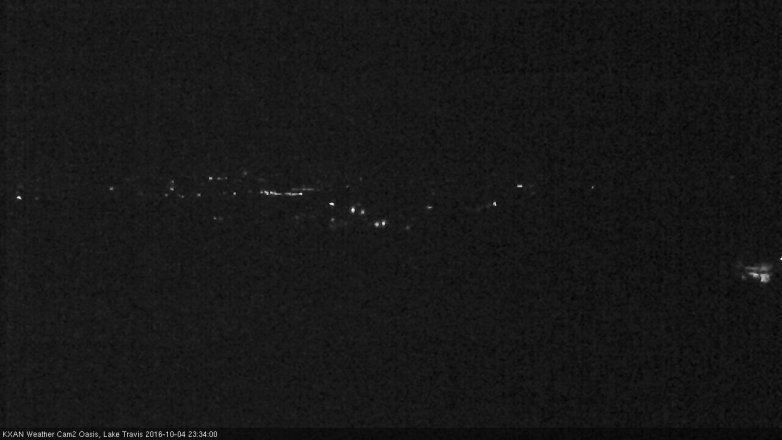 Lake Travis webcam, October 4, 2016 10:45 PM CT