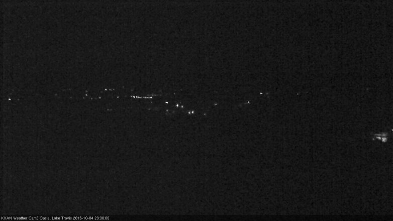 Lake Travis webcam, October 4, 2016 10:50 PM CT