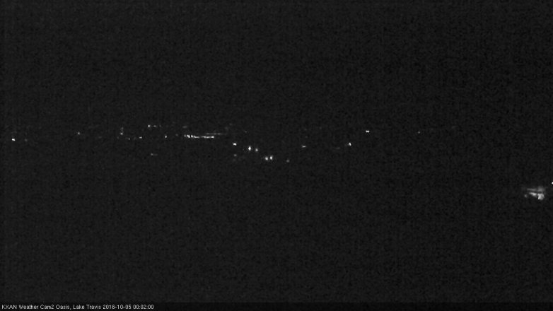 Lake Travis webcam, October 4, 2016 11:05 PM CT