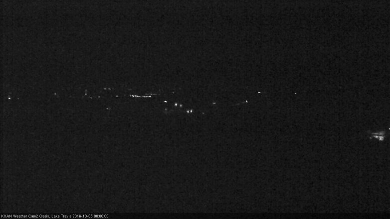 Lake Travis webcam, October 4, 2016 11:20 PM CT