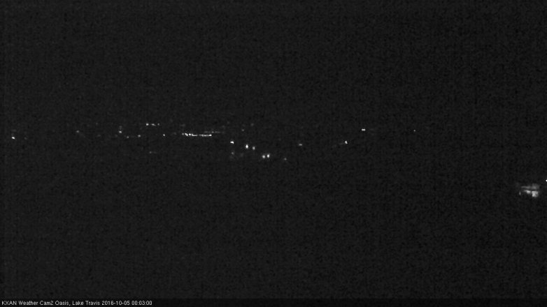 Lake Travis webcam, October 4, 2016 11:35 PM CT