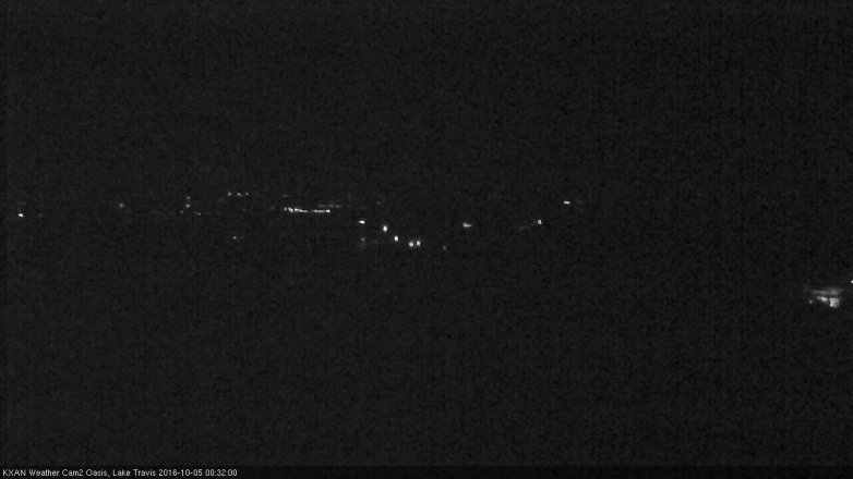 Lake Travis webcam, October 4, 2016 11:40 PM CT