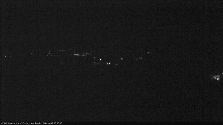 Lake Travis webcam, October 4, 2016 11:45 PM CT