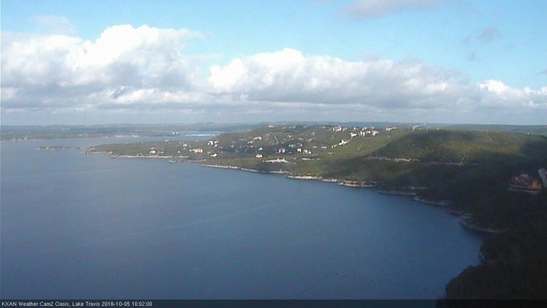 Lake Travis webcam, October 5, 2016 9:10 AM CT